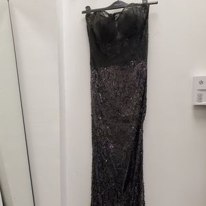 Marc Cain | Strapless Sequin Gown